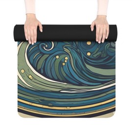 Queen of Wrap Pices Fish Eco Friendly Yoga Mat, Unique Fitness Mat, Eco-Friendly Yoga Accessory, for Yogis, Indoor &