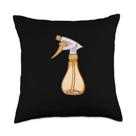 Hair Spray Bottle Hairdresser Bottle Barber Throw Pillow, 18x18, Multicolor
