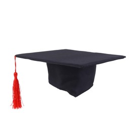 Ipetboom 1pc Graduation Cap, Black Graduation Cap Preschool Graduation Cap Graduation Hat for with Red Tassel for