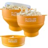 Popcorn Powder's Collapsible Microwave Popcorn Popper (Yellow)