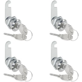 4 Sets of Cabinet Locks with Keys for Mailbox, Drawer and Filing Cabinet (16mm)