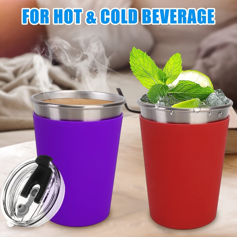 ShineMe 5Pack Kids Cups with Straws and Lids Spill Proof,