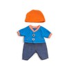 Miniland Dolls Autumn Denim Set, 21 cm Size