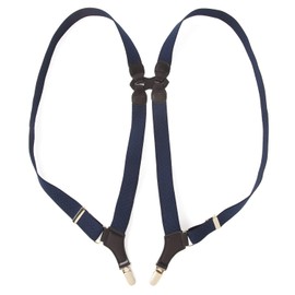 Peace Kobo Holster Type Suspenders, 1.2 inches (30 mm), Terra, navy