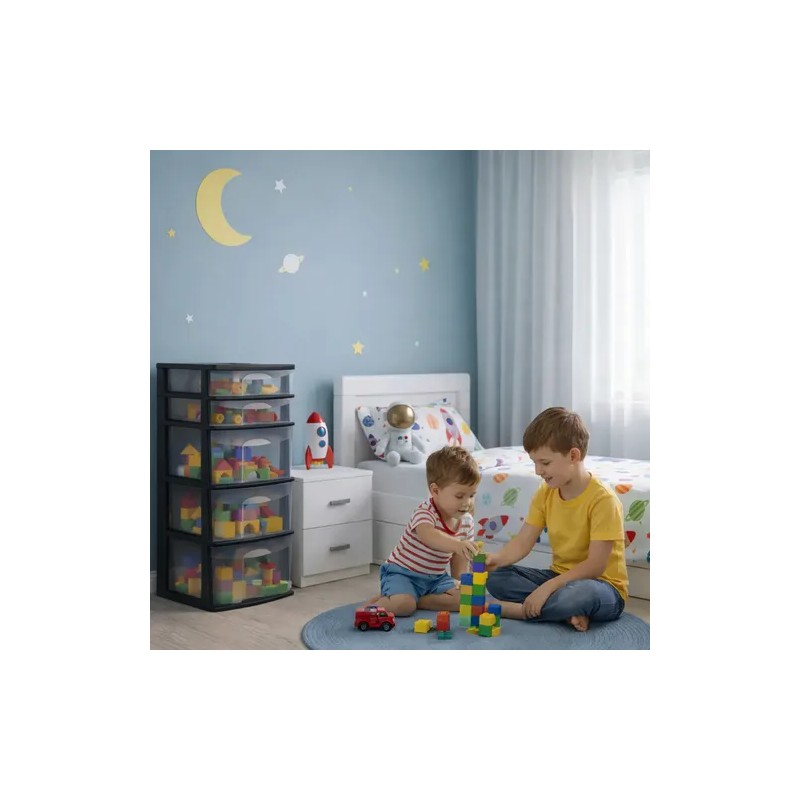 Cajonera De Plástico Italhome Fox 5 Organizador Multiusos