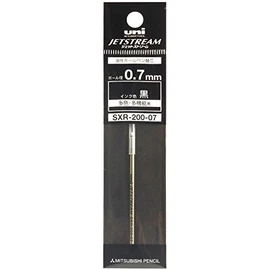 (ユニ) Uni SXR-200-07 ジェットストリーム プライム ハイグレード 多機能ボールペン 替芯 0.7 mm ブラック 3セット