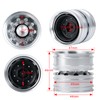 AXspeed Metal Rear Wheel Rims, 4pcs/Set RC Wheel Hubs for