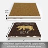 Thirstystone Poke The Bear Single Tumbled Tile Stone Coaster with