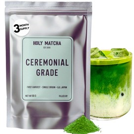 HOLY MATCHA Té verde ceremonial Matcha Sagrado en polvo de Kioto, Japón  Superalimento antioxidante con L-teanina para energía y concentración...     