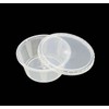 50 Round Food Containers | 2oz Plastic Pots with Separate