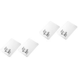 Minkissy 2sets Professional Nail Art Palette Mixing Pallet Set Nail Paint Tools Stainless Steel Art Palette for Diy Makeup 2pcs*2