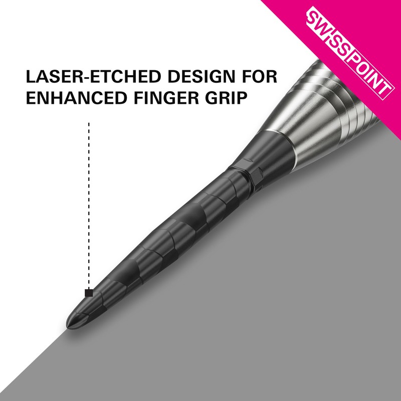 Target Darts Swiss Point Storm Steel Points, Onyx (Pack of