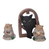 3 Pcs Gopher Ornaments Resin Simulation Animal Cat Gopher Garden