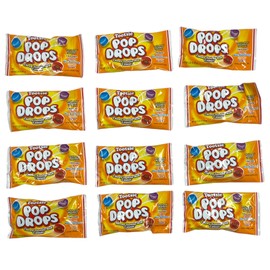 Bulk Tootsie Pop Drops Pouches - Assorted Flavors - Lollipop without the Stick with a Chewy Center - 12 ct of 2.25 oz Pouches in each bag - Wholesale Candy Pack - Party Candy for Sharing, Offices, Holidays - Resealable Bag for Easy Sharing & Freshness - 