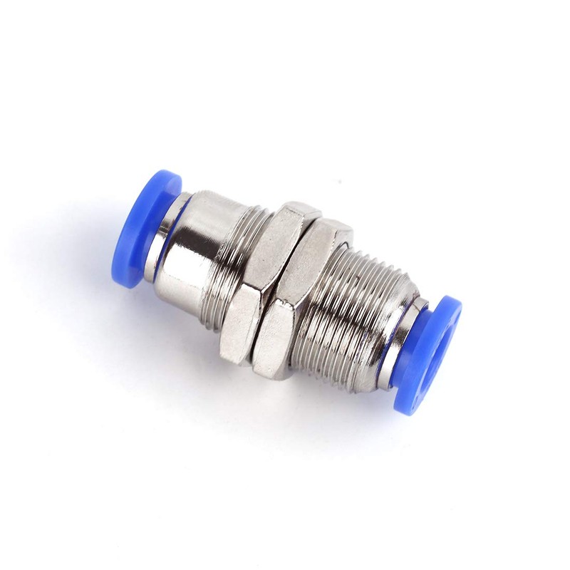 SNS Pack of 10 Pneumatic Bulkhead Fitting Push In Bulkhead