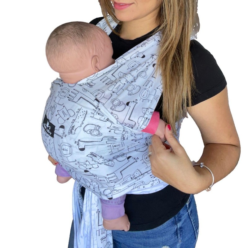 Fular para Bebé |con Spandex | Hasta 14Kg | Estampado