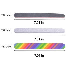 MAYCREATE® Buffers Nail Files Set Professional Double Sided Emery Boards Manicure Tools Kit Rectangular Art Care Buffer Block Tools 100/180 Grit for Home and Salons Use