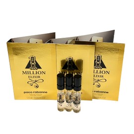 Paco Rabanne 1 MILLION ELIXIR Intense Perfume MEN spray vial perfume 1.5 ml / 0.05 fl oz - Set of 3
