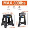 Korpai 18" Folding Step Stool for Adults and Kids Holds