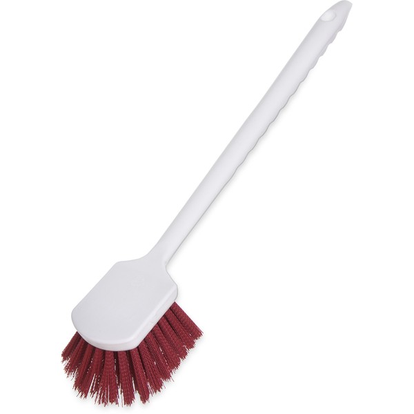 SPARTA 4050105 Utility Scrub Brush, 20" x 3", Red