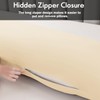 Bamboo Pillowcases Body Size,Cooling Viscose Pillow Cases with Zipper Closure,