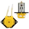 DC12V Yellow Micro Water Liquid Peristaltic Pump For Aquarium Lab