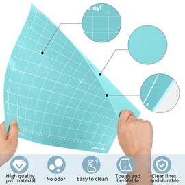 Cutting Mats for Cricut - Lya Vinyl 6 Pack Variety Cutting Mats 12x12, Cutting Mats for Permanent Vinyl(LightGrip) for Explore Air Series & Accessories