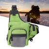 Polyester Multifunctional Fishing Tackle Crossbody Bag with Adjustable Shoulder Straps(Green