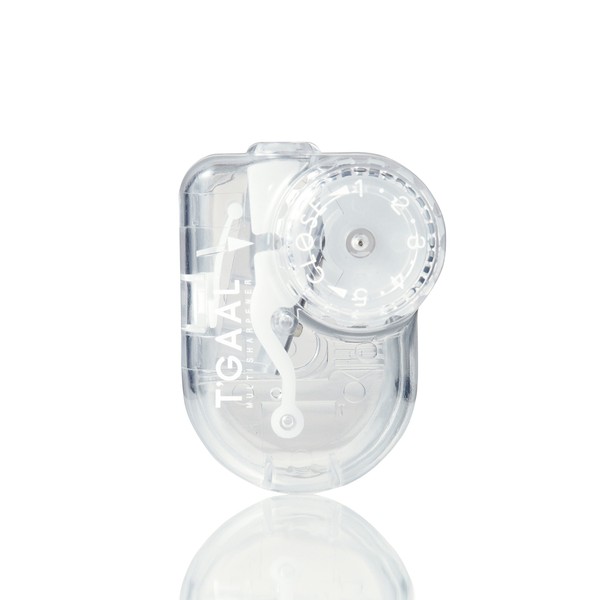 KUTSUWA Hi LiNE T'GAAL Angle Adjustable Pencil Sharpener, Clear (RS028CL)
