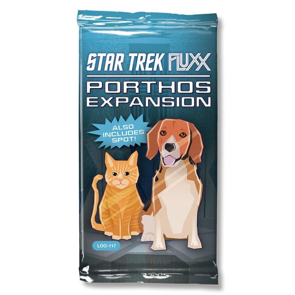 Looney Labs Star Trek Fluxx: Porthos Expansion – 2-6 Players – Card Games for Family – 5-30 Mins of Gameplay – Games for Family Game Night – Card Games for Kids & Adults Ages 8+ - English