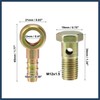 INFINAUTO 1 Set M12x1.5 Banjo Bolt Hose Barb Fitting with