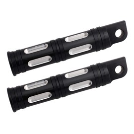 NTHREEAUTO Control Pegs, Edge Cut Passenger Shifter Footrest Compatible with Harley Sportster V Rod Softail Road King Street Heritage Electra Glide