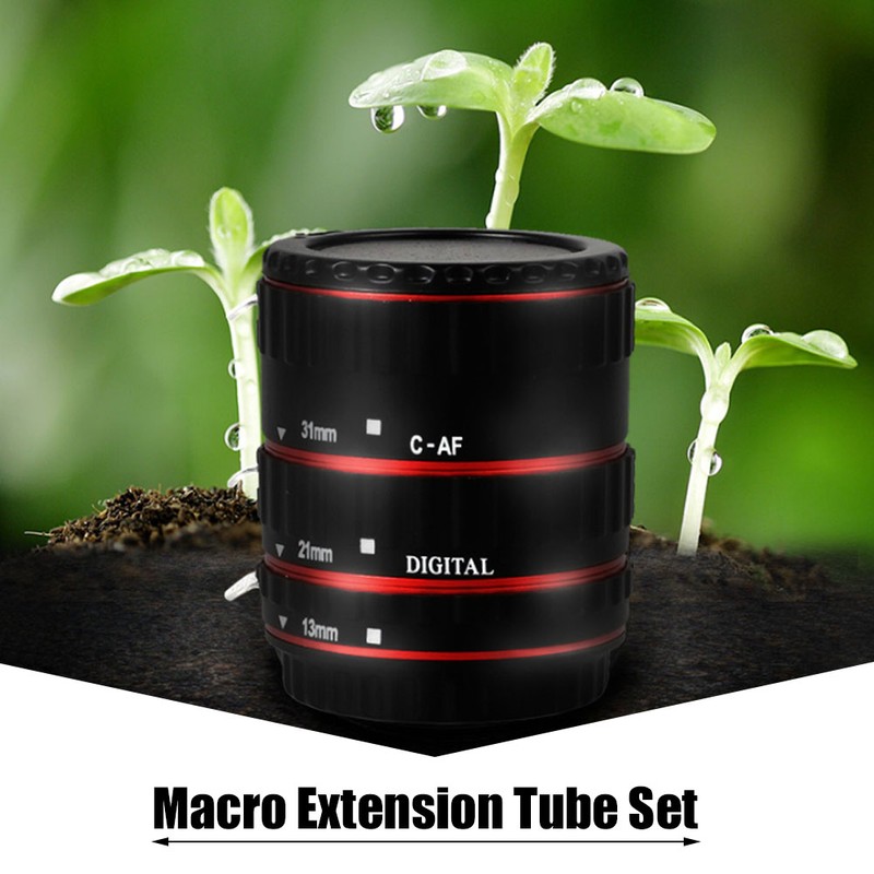 Metal Auto Focusing Macro Extension Adapter Tube Ring Set for