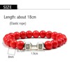 2023 Stylish high quality Men's bracelet Natural black dumbbell charm