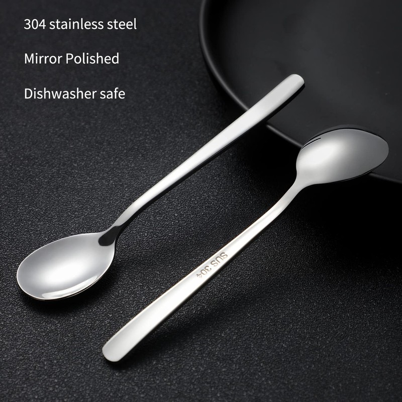 Dessert Spoons Set of 6 Small Spoons Espresso Spoon Ice