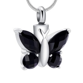 Minicremation Butterfly Cremation Necklace for Ashes Urn Neckalce for Ashes for Women Keepsake Pendant Memorial Jewelry Gifts for A Loss of Loved Ones
