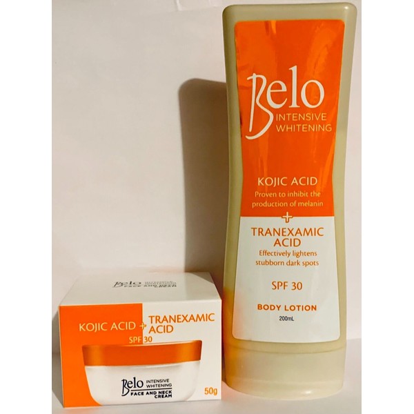 200mL Belo INTENSIVE Body Skin Lotion Whitening Kojic Tranexamic Acid Face Cream