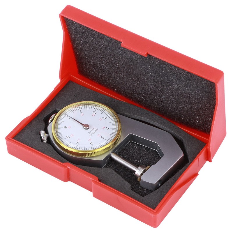 Thickness Gauge Silver Portable Accurate Measuring Jewelry Leather Board Equipment