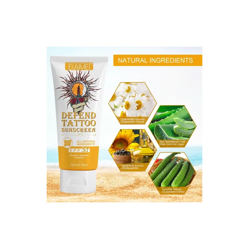 Protector Solar Tatuajes Hidratante | Revitaliza | Protege