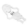 Cartoon U Disk White Skull Appearance High Speed Bulk Storage