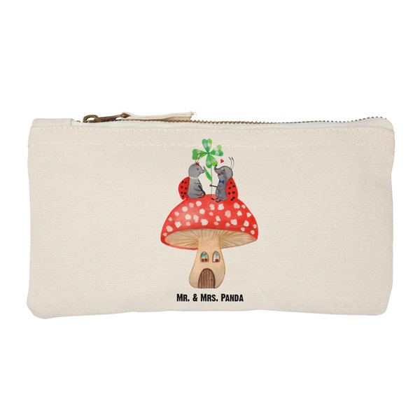 Mr. & Mrs. Panda Make-up Bag Ladybird Pair Toadstool, White,
