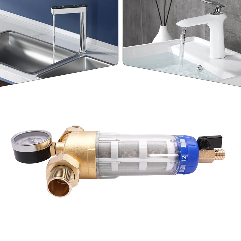 40 Micron Flushable Prefilter, Spin Down Sediment Water Filter, Whole