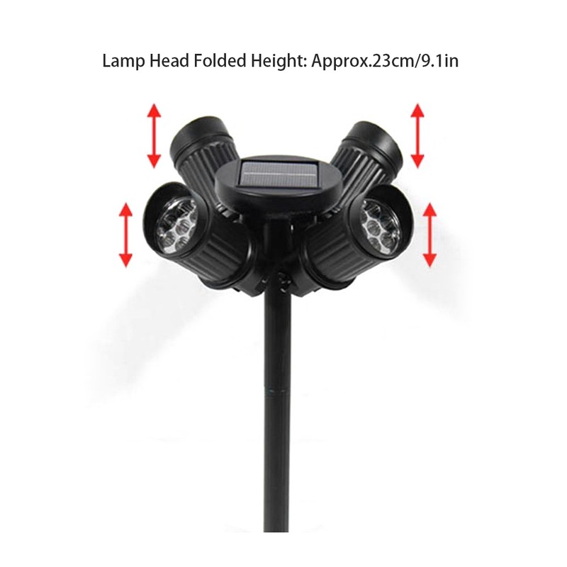 Waterproof Solar Lawn Lights LED Spotlight Landscape Lighting for Outdoor
