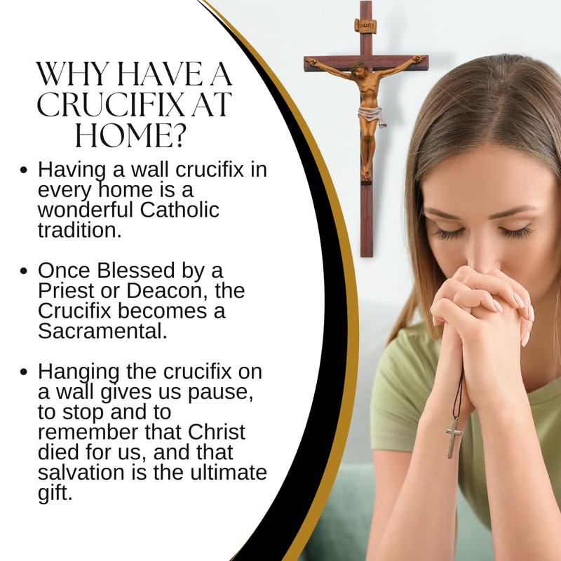 SHERMAN Large Solid Mahagony with Cut Out Cross