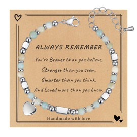 TOLOWOBK Beaded Bracelets Natural Tiny Gemstone Bracelet for Teens Gifts Trendy Stuff Bead Bracelet Birthday Gifts for Daughter Granddaughter Niece Sister Gift Ideas Christmas Gifts for Teens