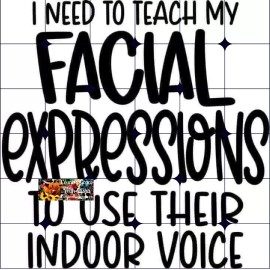 Handmade Sublimation Print Facial Expressions Ready to Press Heat Transfer