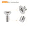 QUARKZMAN #10-32x1/2 Inch Flat Countersunk Socket Cap Screws 50pcs 304
