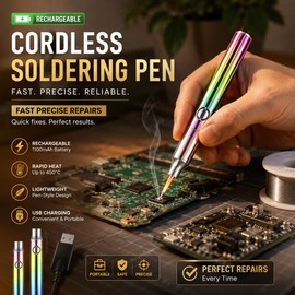 Cordless Soldering Iron Pen for DIY Repairs – USB-C Rechargeable Mini Welding Tool for On-the-Go Fixes