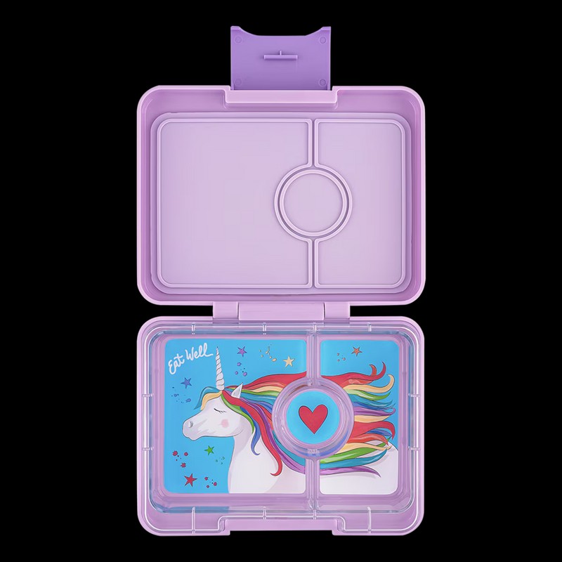 Yumbox Snack Lunch Box, Power Pink (Rainbow)