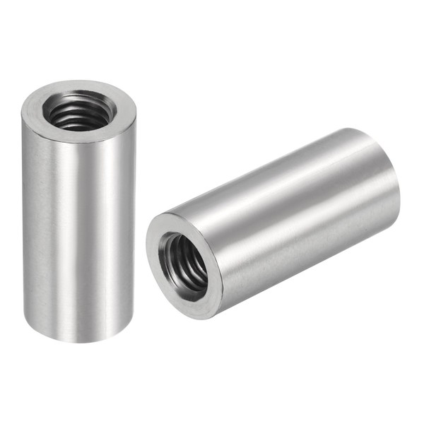 sourcing map 5Pcs M8 Round Connector Nuts, 304 Stainless Steel